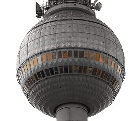 Image showing detail of the Fernsehturm Berlin
