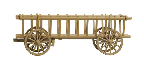 Image showing nostalgic hay wagon model