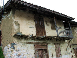 Image showing Side view of an old house. Platanistasa village. Cyprus
