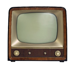 Image showing nostalgic old TV set