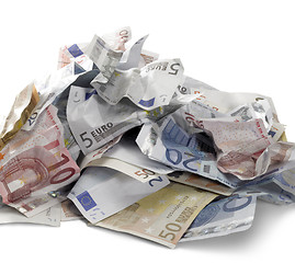 Image showing euro banknotes