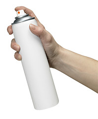 Image showing hand and aerosol can