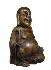 Image showing dark wooden Buddha