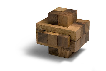 Image showing wooden 3D puzzle