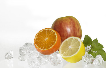 Image showing iced fruits