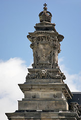 Image showing rich ornamented detail of the Reichstag in Berlin