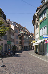 Image showing Freiburg im Breisgau street scenery