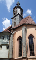 Image showing church in Marbach at summer time