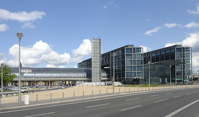 Image showing central station of berlin at summer time