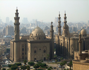 Image showing Mosques in Cairo at evening time