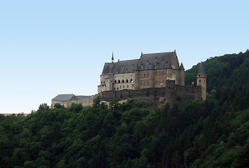 Image showing idyllic Vianden Castle