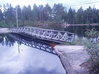 Image showing Wooden bridge