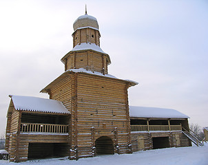 Image showing Wooden tower