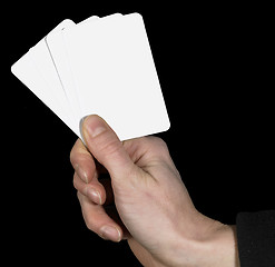 Image showing hand and spread cards