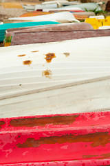 Image showing Fishing boats abstract