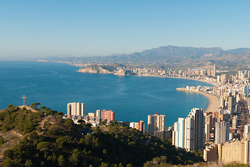 Image showing Benidorm seen from Sierra Helada