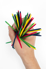 Image showing Colorful wood sticks 