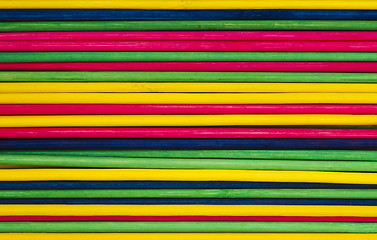 Image showing Colorful background with sticks