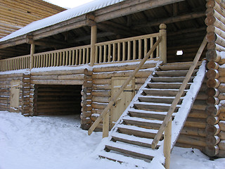 Image showing Wooden tower