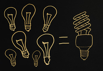 Image showing Efficient lamps 