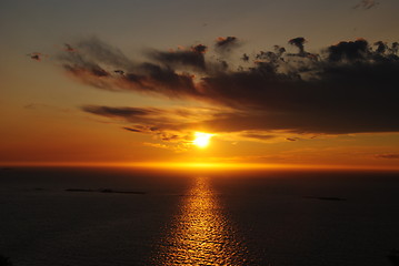 Image showing Western Norway Sunset