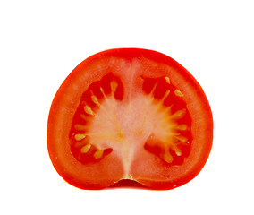 Image showing Half cut tomato vegetable isolated Healthy food 
