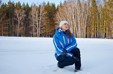 Image showing winter portrait