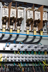 Image showing Old electrical panel