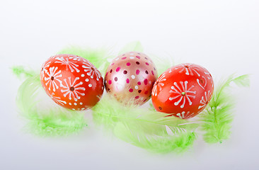 Image showing Painted Easter eggs