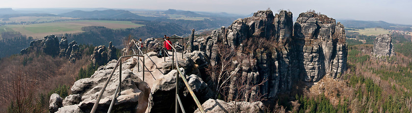 Image showing Panorama Saxon Switzerland