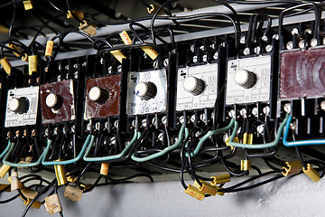 Image showing Old electrical panel