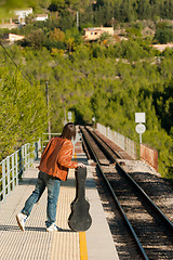 Image showing Waiting for the train