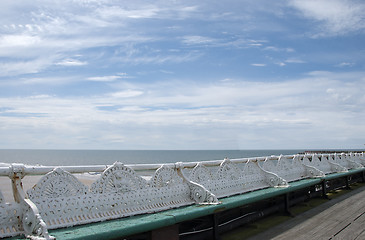 Image showing Benches on Pier