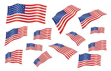 Image showing united states fly-away flag