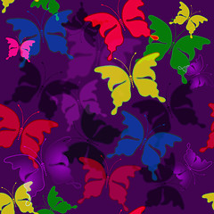 Image showing Seamless dark violet pattern