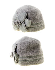 Image showing Female woolen hat