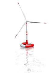 Image showing wind turbine in save-buoy