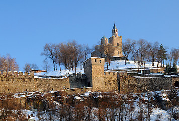 Image showing Tsarevets Stronghold in the Winter