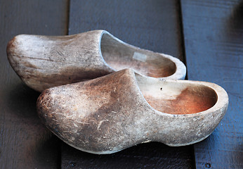 Image showing Wooden clogs