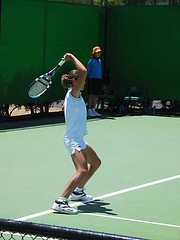 Image showing Female tennis player