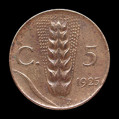 Image showing Italian coin