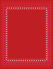 Image showing Hearts Border