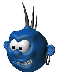 Image showing blue punk