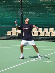 Image showing Male tennis player