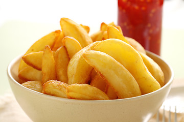 Image showing Potato Wedges