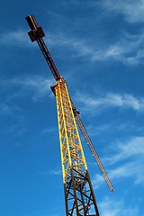 Image showing Building Crane from below