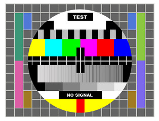 Image showing tv color test pattern