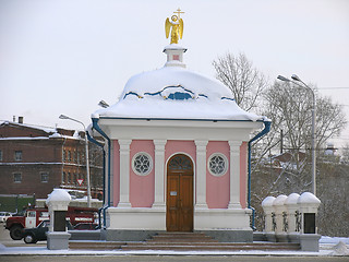 Image showing Small christian church