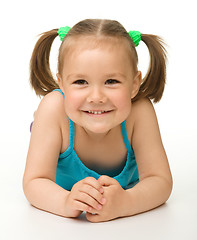 Image showing Portrait of a happy little girl