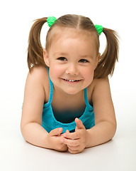 Image showing Portrait of a happy little girl